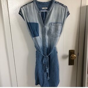 JACHs girlfriend denim dress with decorative back